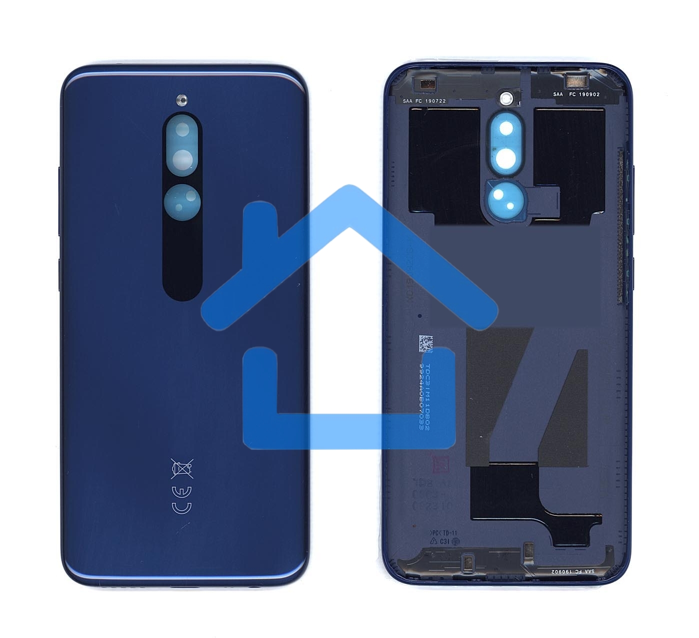 Задняя крышка для Xiaomi Redmi 8 синяя