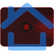 Ковер напольный игровой Defender CYBE черный