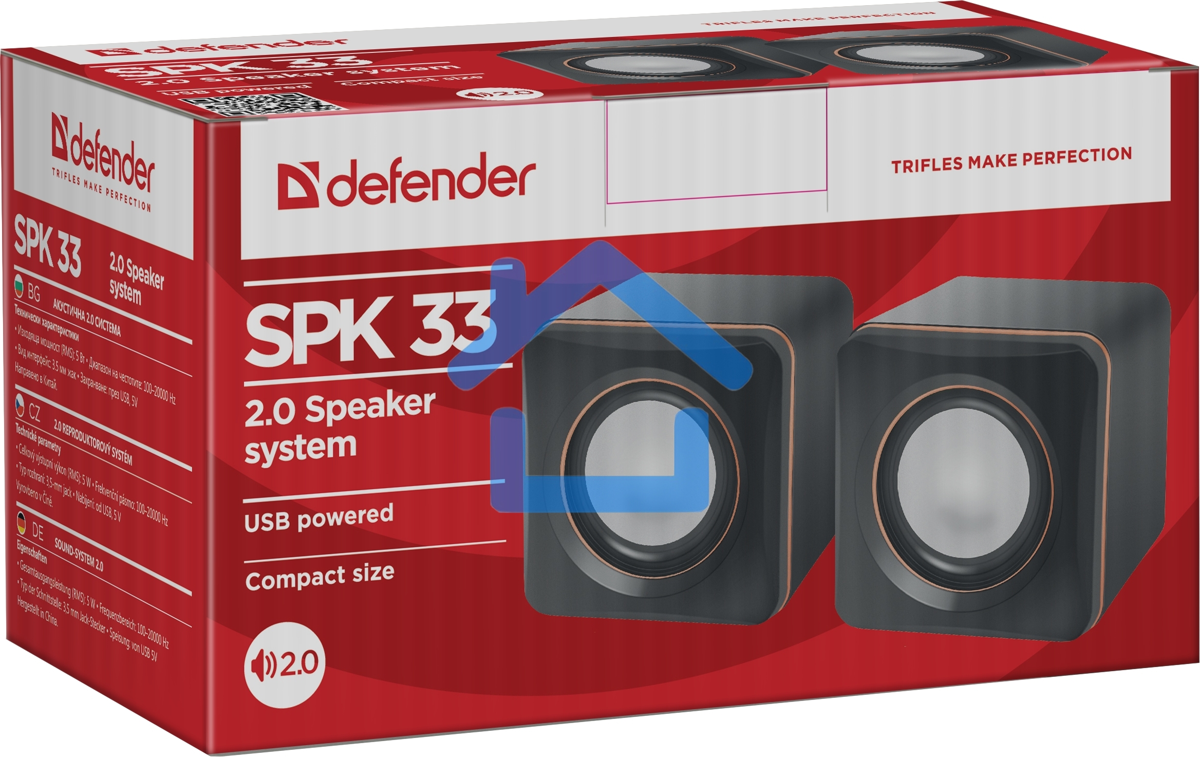 Акустическая система Defender SPK 33 (2.0,5 Вт, питание от USB)