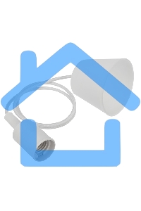 Патрон E27 силиконовый со шнуром 1 м белый Rexant