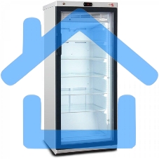 Холодильная витрина Бирюса Б-B235DNZ черный однокамерный 235 л