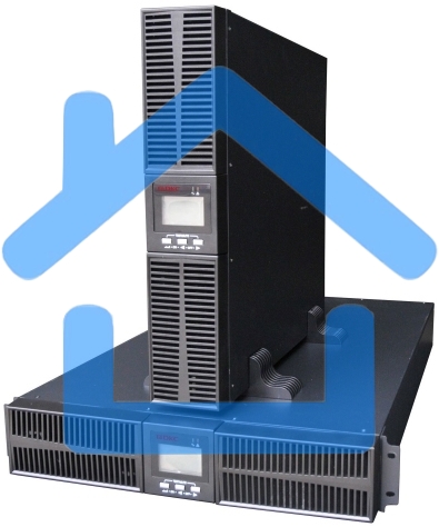 Источник бесперебойного питания ДКС Онлайн серии Small Rackmount, 3000 ВА/2700 Вт, 1/1, 8xIEC C13, EPO, USB, RS-232, RJ45, Rack 2U, 6x9А·ч