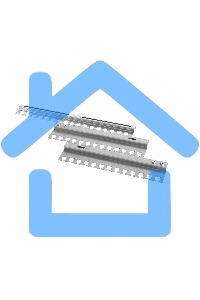 Органайзер кабельный горизонтальный раздвижной 450-1000 мм
