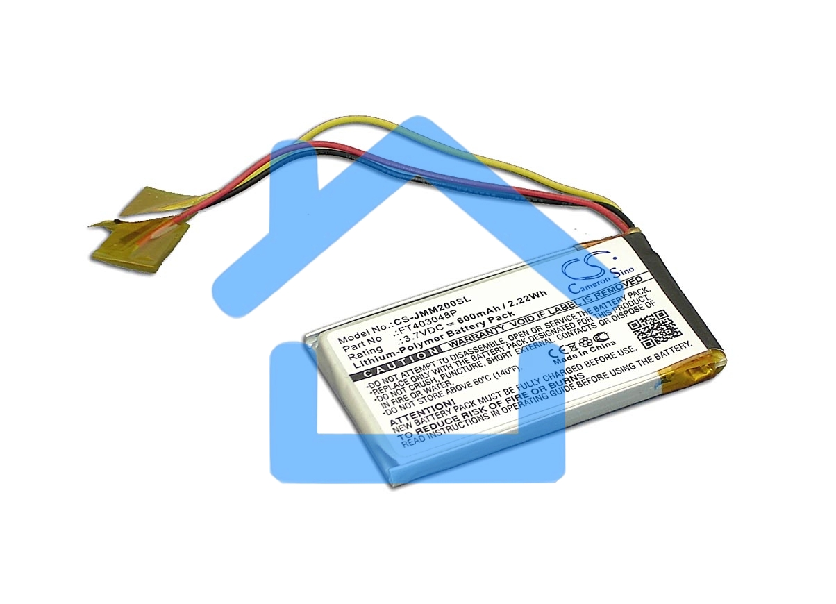 Аккумуляторная батарея CameronSino CS-JMM200SL для JBL Clip 3.7V 600mAh 2.22Wh