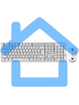 Комплект клавиатура + мышка Defender MILAN C-992 RU белый