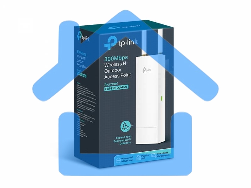 Беспроводная наружная точка доступа серии N TP-LINK SMB EAP110-Outdoor скорость до 300 Мбит/с