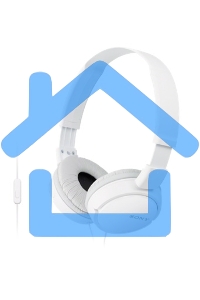 Гарнитура мониторы Sony MDRZX110APW.CE7 1.2м белый проводные (оголовье)