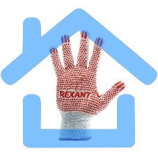 Перчатки х/б белые нейлоновые (