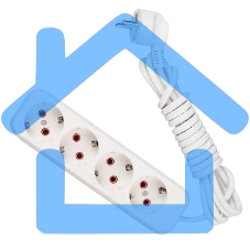 Удлинитель 4х3м с заземл. 16А IP20 Lezard 720-0403-401