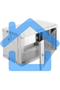 Шкаф телеком. настенный разборный 6U (600х350) дверь стекло,цвет черный (ШРН-Э-6.350-9005) (1 коробка)