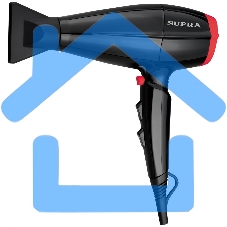 Фен SUPRA PHS-2017M черный/красный