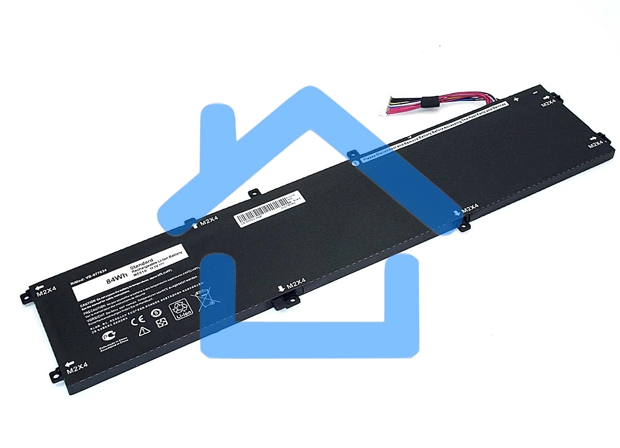 Аккумуляторная батарея для ноутбука Dell XPS 15 9550 11.4V 5200mAh OEM