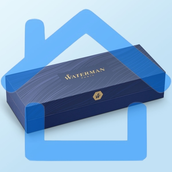 Ручка шариковая Waterman Hemisphere (CWS0920470) Steel CT M, синие чернила, подарочная коробка