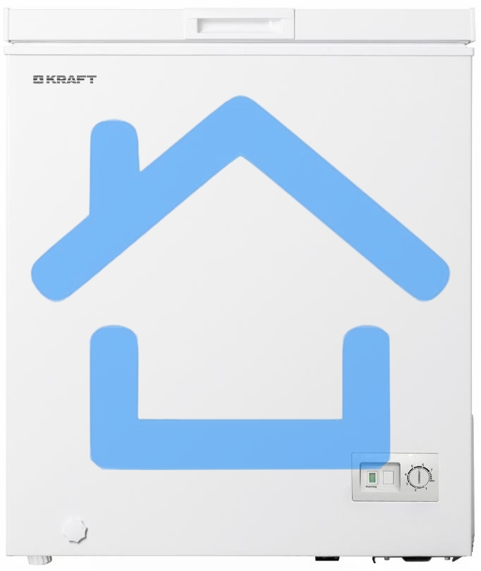 Морозильный ларь Kraft BD(W)-185QX, белый, 160л