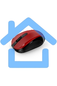 Мышь беспроводная Genius NX-8008S красный, 1200 dpi, радиоканал, USB, кнопки - 3