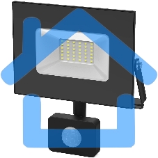 Прожектор светодиодный Gauss Elementary 50Вт 3500лм IP65 6500К с датчиком движения