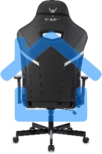 Кресло игровое Knight Thunder 5X черный эко.кожа крестов. металл