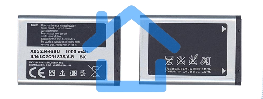 Аккумуляторная батарея AB553446BU для Samsung B2100/C3300/C5212/E1110/E1130/i320/P900 800mAh