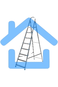 Стремянка Сибртех 8 ступеней, стальная, оцинкованная