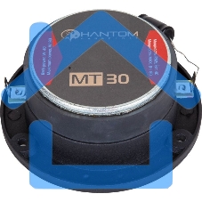 Колонки автомобильные Phantom MT30, 80Вт, 98дБ, 4Ом, 2.5см, без решетки (1дюйм) (ком.:2кол.)