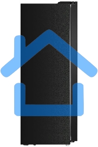 Холодильник Maunfeld MFF177NFSB черный глянц. двухкамерный 263/170л морозилка сбоку, No Frost, Side by Side