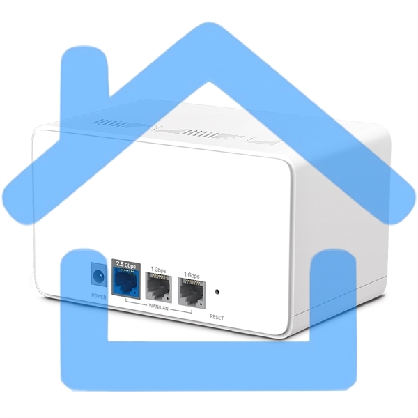 Домашняя Mesh Wi‑Fi система AX6000 Whole Home Mesh Wi-Fi 6 SystemSPEED: 1148 Mbps at 2.4 GHz + 4804 Mbps at 5 GHzSPEC: Internal Antennas, 1× 2.5 Gbps Port (WAN/LAN auto-sensing), 2× Gigabit Ports (WAN/LAN auto-sensing), 1024-QAM, OFDMA, HE160FEATURE: MERC