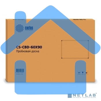 Демонстрационная доска Cactus CS-CBD-60X90 пробковая 60x90см, алюминиевая рама