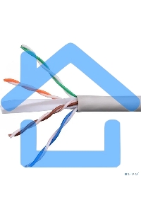 Кабель Cablexpert Россия UPC-6055-4-CU/100, UTP indoor 4x2x0.55, медный, кат.6, однож., 100м, box, серый