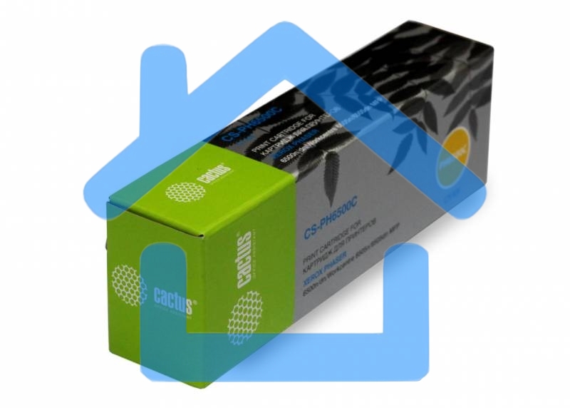 Картридж лазерный Cactus CS-PH6500C (106R01601) голубой (2500 стр.) для Xerox Phaser 6500/WorkCentre 6505