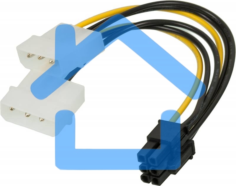 Кабель питания Ningbo RTL-C32 PCI-E 6pin/2xMolex
