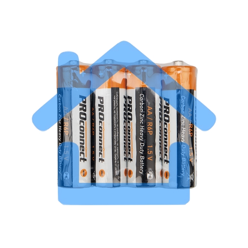 Солевая батарейка АА (R6P) PROconnect