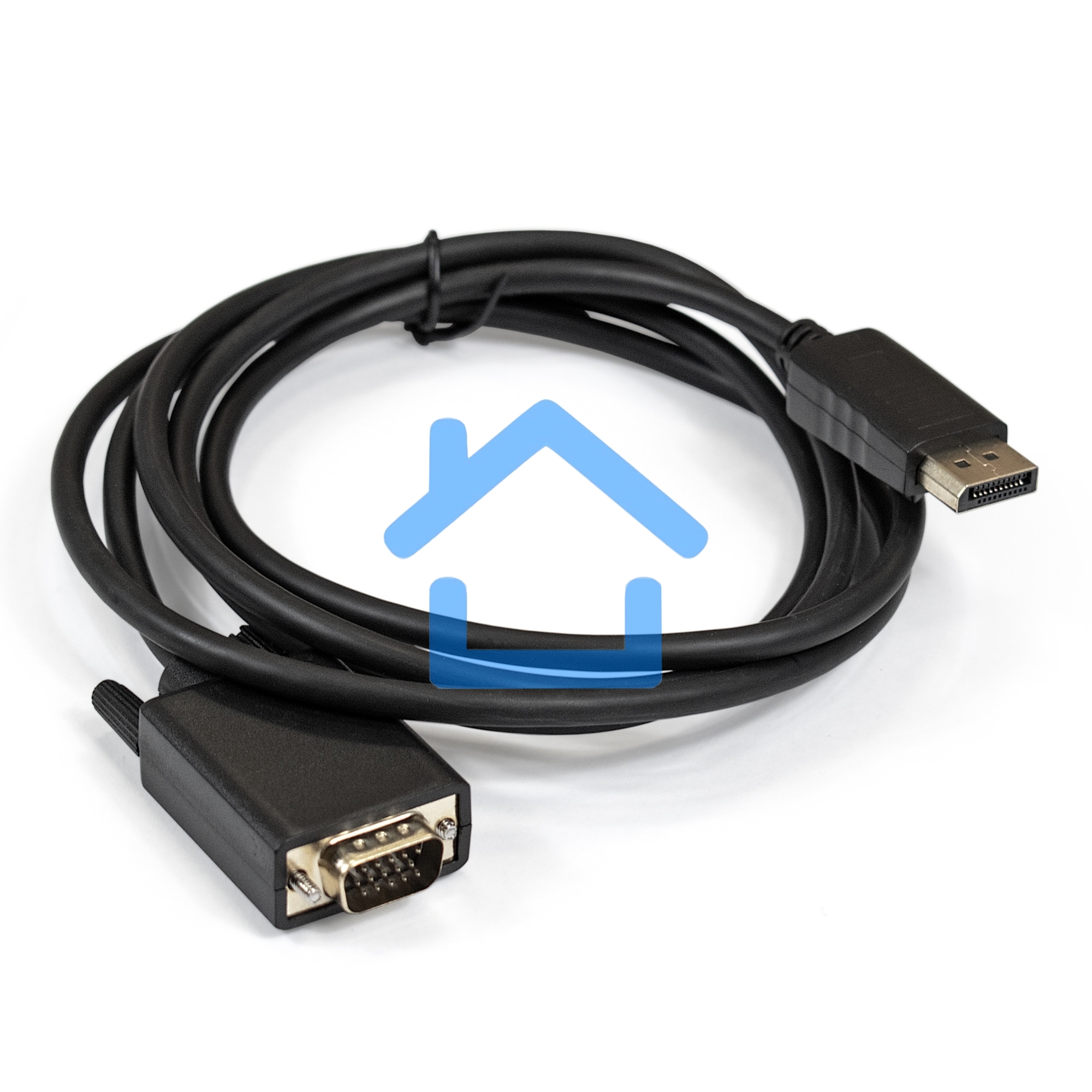 Кабель ExeGate EX284914RUS DisplayPort-VGA ExeGate EX-CC-DPM-VGAM-1.8 (20M/15M, 1,8м, экран)