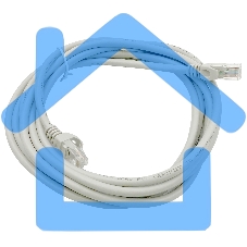 Патч-корд Buro Basic UTP 4 пары cat6 CCA molded 3м серый RJ-45 (m)-RJ-45 (m)