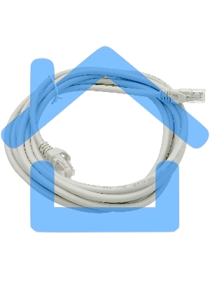 Патч-корд Buro Basic UTP 4 пары cat6 CCA molded 3м серый RJ-45 (m)-RJ-45 (m)