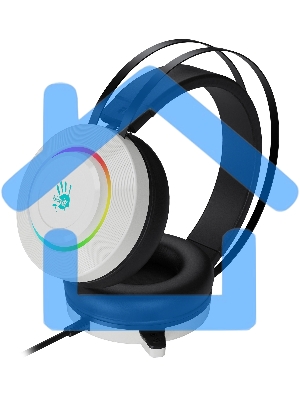 Наушники с микрофоном A4Tech Bloody G521 белый 2.3м мониторные оголовье (G521 (WHITE))