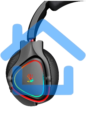 Наушники с микрофоном A4Tech Bloody MR710 черный BT оголовье (MR710 BLACK)