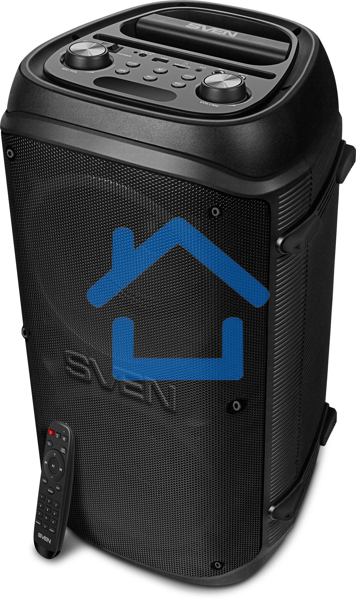 Колонка портативная Sven PS-800 черный 100W 2.0 BT 10м 4400mAh