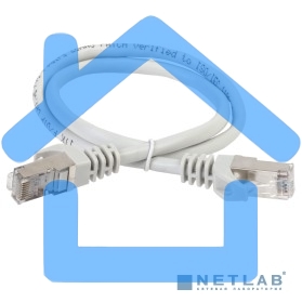Коммутационный шнур ITK PC01-C5EF-1M5 (патч-корд), кат.5Е FTP, 1,5м, серый
