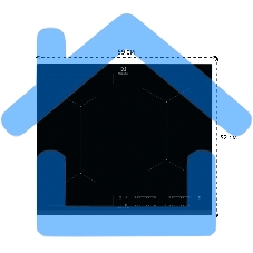Индукционная варочная панель Electrolux CIV634 на 4 конфорки, cтеклокерамика, мощность: 7200 Вт, независимая установка, слайдерное управление,размеры (ШхГ): 59x52 см