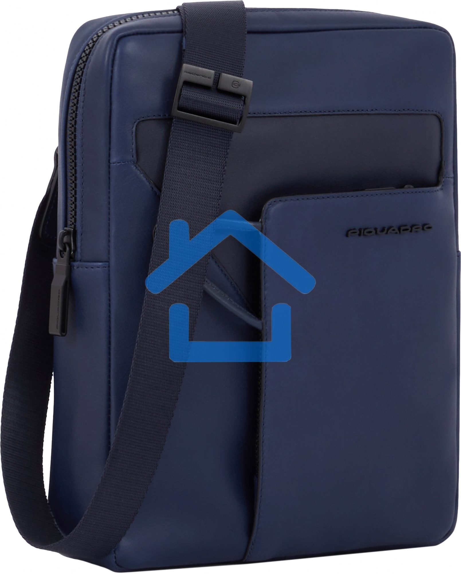 Сумка Piquadro Wollem CA1816W129/BLU синий полиэстер/натур.кожа