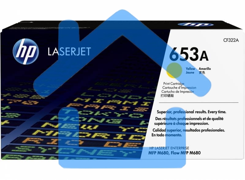 Тонер Картридж HP 653A CF322A желтый для HP MFP M680 (16000стр.)