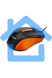 Мышь проводная ExeGate Professional Standard SH-9030BO черный/оранжевый, 1200 dpi, USB, кнопки - 3