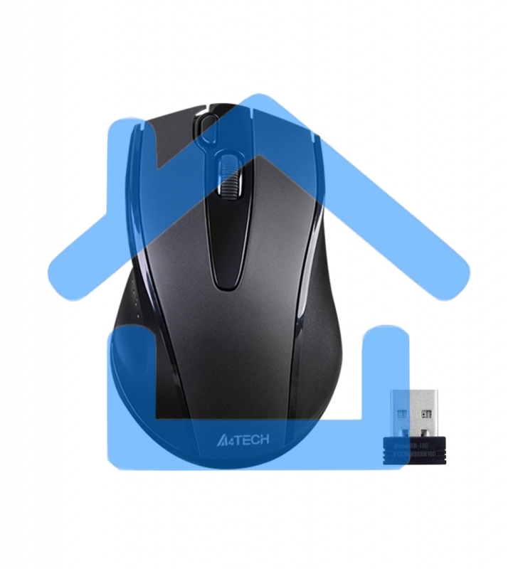 Мышь беспроводная A4Tech G9-500FS черный, 1200 dpi, радиоканал, USB, кнопки - 4