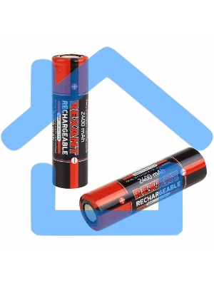 Аккумулятор 18650 unprotected Li-ion 2400 mAH 3.7 В Rexant