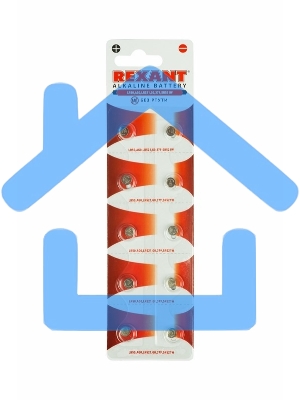 Батарейка Rexant LR50, AG0, LR521, G0, 379, SR521W
