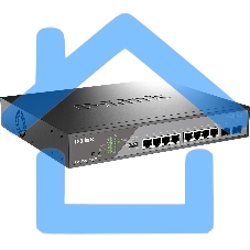 Сетевой коммутатор Smart L2 Surveillance Switch 8х1000Base-T PoE 802.3bt 90W, 2x1000Base-X SFP, PoE Budget 242W, Long-range PoE up to 250m
