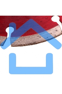 Диск алмазный отрезной Matrix сегментный, 200 х 22,2 мм, сухая резка