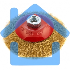 Кордщетка Matrix для ушм 125 мм м14 ''тарелка'' витая проволока