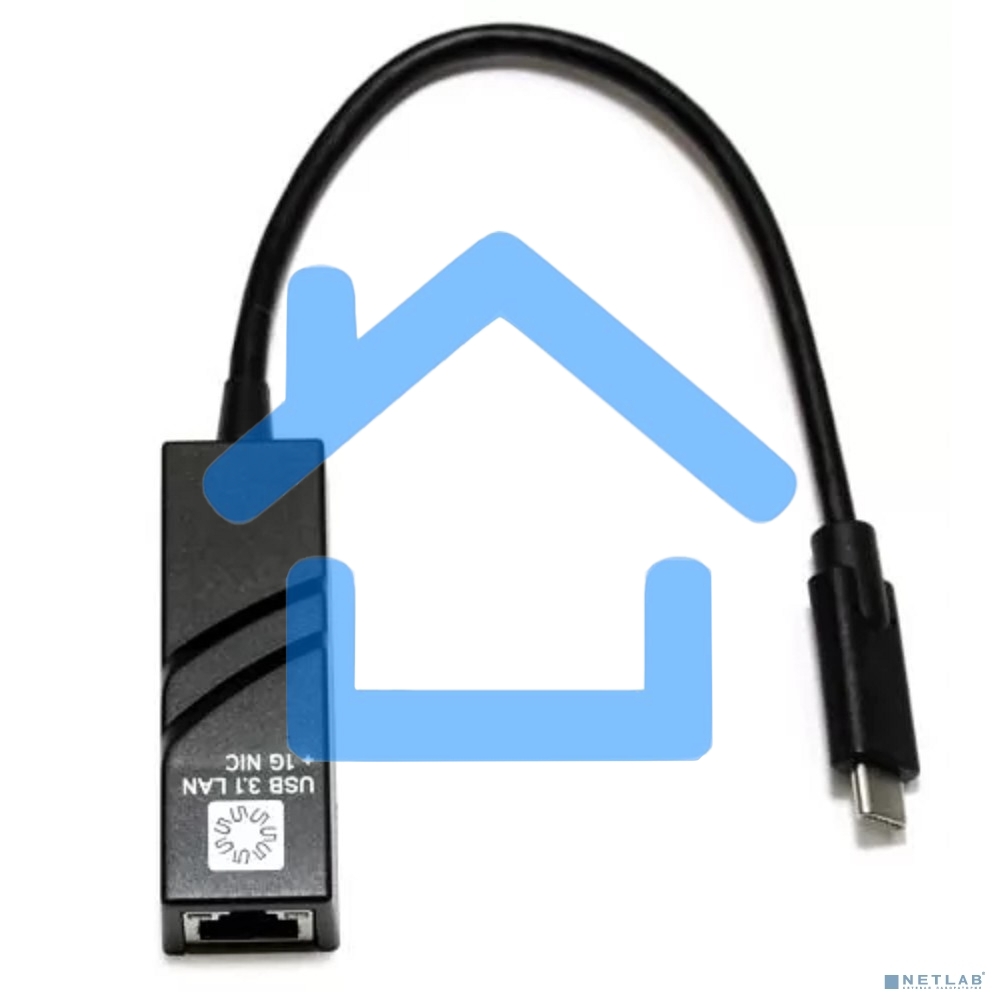 Кабель-адаптер 5bites UA3C-45-07BK USB3.1 / RJ45 1G / черный