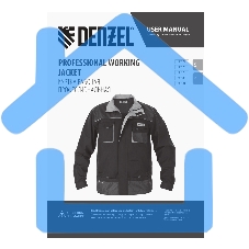 Куртка профессиональная рабочая Denzel 65% полиэстер 35% хлопок, XXXL